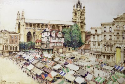 Norwich: Pazar Yeri ve St. Peter Mancroft Kilisesi by Gordon Mitchell Forsyth