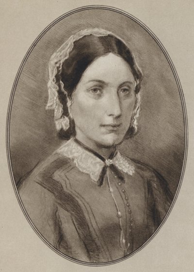 Florence Nightingale (lito) by Gordon Ross