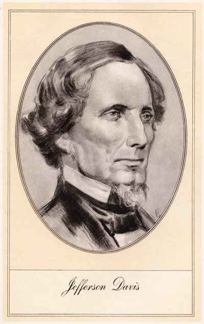 Jefferson Davis, Amerikalı asker ve politikacı, 20. yüzyılın başlarında by Gordon Ross