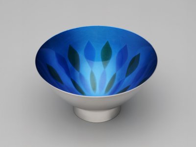 "Newport" kase, c.1960 (gümüş plaka ve uygulamalı renk) by Gorham Manufacturing Company