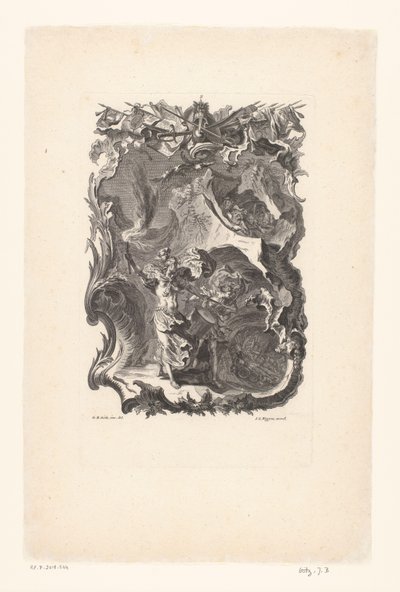 Savaşın dehşeti, 2 numara Schrecken des Krieges (nesne üzerinde seri başlığı) by Gottfried Bernhard Götz
