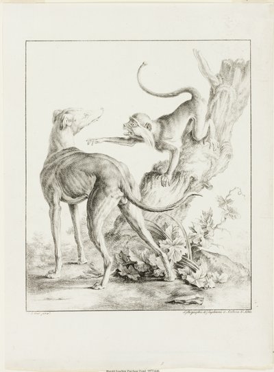 Köpek ve Maymun by Gottfried Engelmann