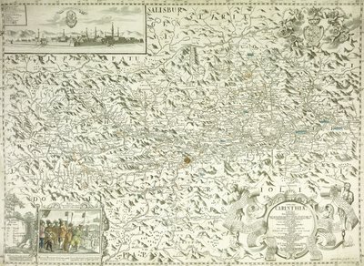 Avusturya ve Çekoslovakya Haritası, 1718 by Gottfried Pfantz