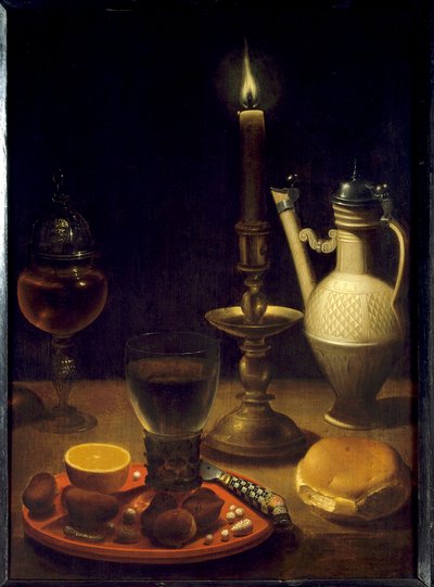 Mum ışığında natürmort Boyama Gotthardt tarafından Wedig (Gottfried Von Wedig) (1583-1641) by Gotthardt von Wedig
