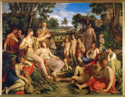 Çobanlar arasında Apollon (tuval üzerine yağlıboya) by Gottlieb Schick