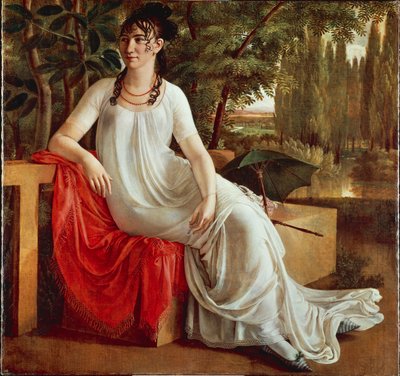 Bayan Wilhelmine von Cotta, Christian Gottlieb Schick (1776-1812), tuval üzerine yağlı boya by Gottlieb Schick