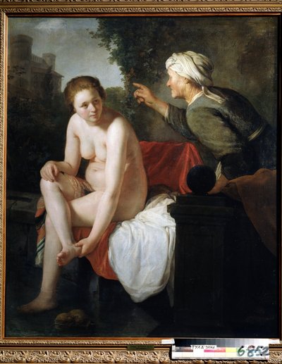 "" Bethsabee au bain "" (Bathsheba Banyosu) Govaert Flinck
