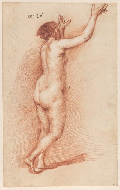 Kollarını kaldırmış duran kadın by Govert Flinck (attributed to)