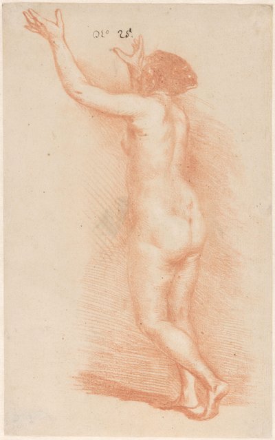 Kollarını kaldırmış duran kadın by Govert Flinck (attributed to)