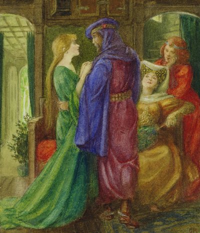 Güzel ve Çirkin (kağıt üzerine gövde rengiyle sulu boya) by Graham Robertson