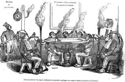 Grandville karikatürü, Salle des Barbes