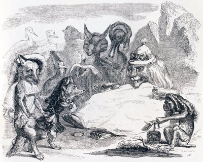 Aslan, kurt ve tilki - La Fontaine