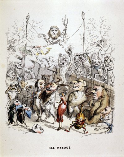 Maskeli hayvan topu - Grandville tarafından by Grandville