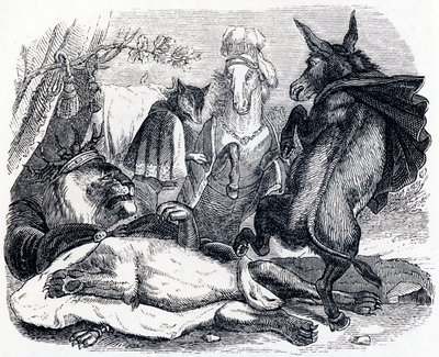 Yaşlı aslan - La Fontaine