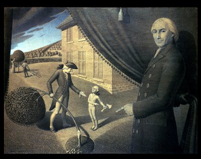 Parson Weems Masalı by Grant Wood