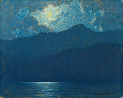 Catalina Adası Üzerinde Gün Doğumu (gemide petrol) by Granville Redmond