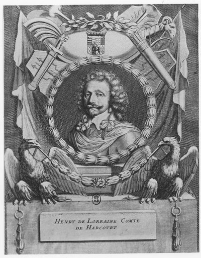 Henri de Lorraine, Harcourt Kontu by Gérard Edelinck