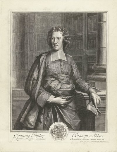 Jean Paul Bignon Joannes Paulus Bignon Abbas'ın portresi (nesne üzerindeki başlık) by Gérard Edelinck