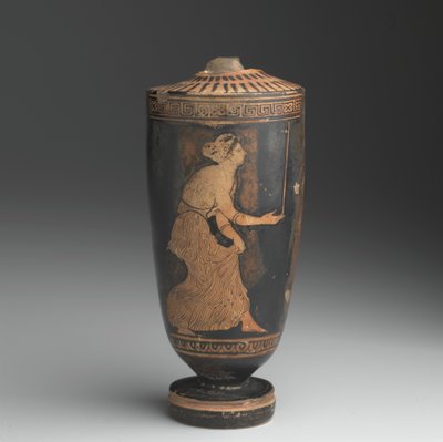 Attic Lekythos (sürgülü sırlı çanak çömlek) by Greek