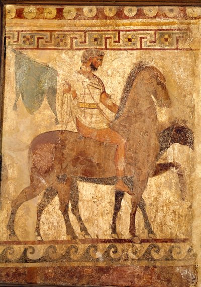 Atlı asker, cenaze tablosu by Greek