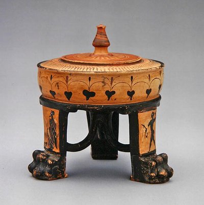 Tripod Exaleiptron, Boeotian Okulu, yaklaşık MÖ 500 (seramik) by Greek