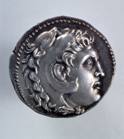 Bir aslan derisi başlık giyen Herakles