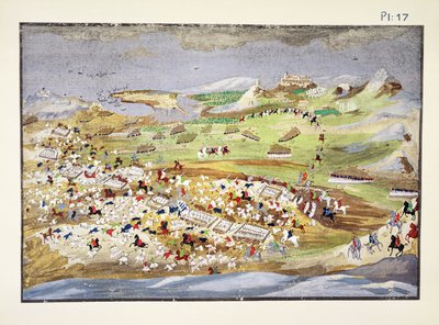 Analaton Muharebesi, General Makryjannis'in Yunan Bağımsızlık Savaşı'nın Resimli Tarihinden levha 17 by Greek School