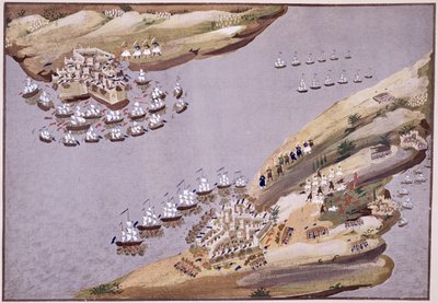 Girit ve Samos Adaları için Savaşlar, levha 23, General Makryjannis'in Yunan Bağımsızlık Savaşı'nın Resimli Tarihinden by Greek School
