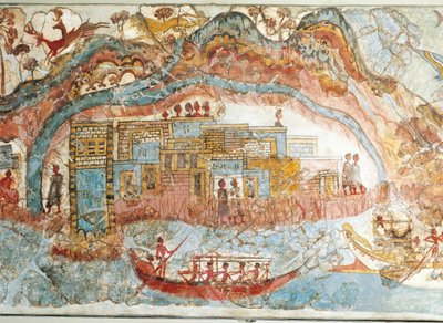 Akrotiri, Thera Adası, Santorini, Yunanistan
