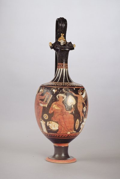 Kırmızı ve beyaz figür Oinochoe, MÖ 310 dolayları (seramik) by Greek School