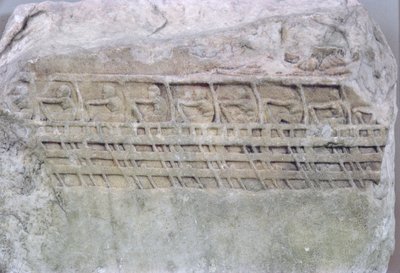 Bir Triremenin Rölyefi by Greek School