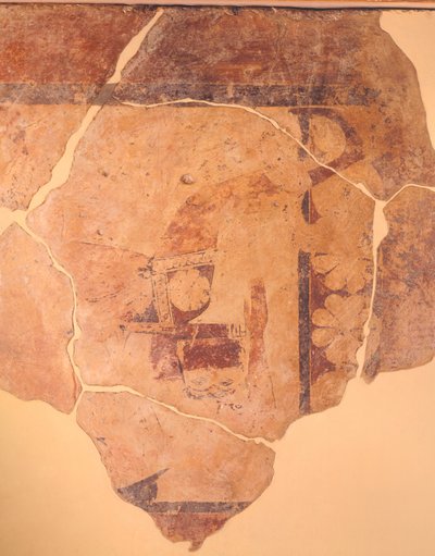 Perseus Hunter, Termos Tapınağı C'nin metopundan fresk, Yunanistan, Yunan uygarlığı, MÖ 630 dolayları by Greek School