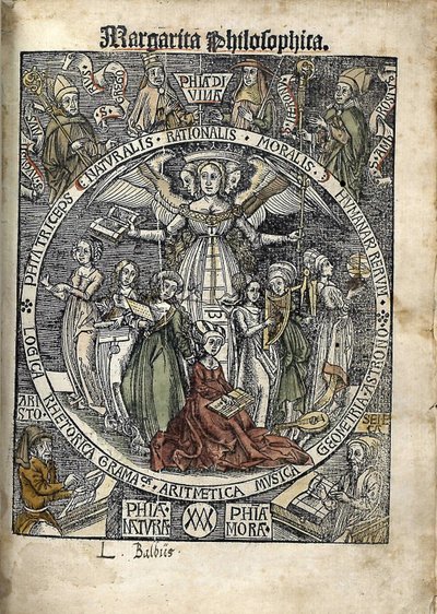 margarita felsefi Başlık sayfası, 1504 by Gregor Reisch