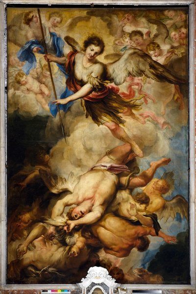 Başmelek Aziz Mikail Asi Melekleri Yendi, c.1680 by Gregorio De Ferrari