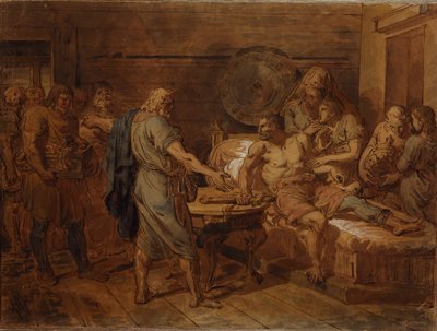 Kuzma Minin'in prens Dmitry Pozharsky'ye çekiciliği, 1800'ler by Grigori Ivanovich Ugryumov