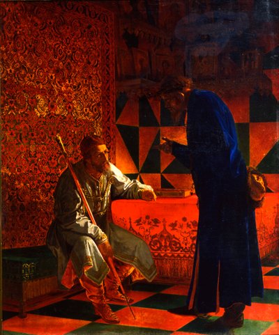 IV. İvan ve Malyuta Skuratov, 1870 by Grigori Semenovich Sedov