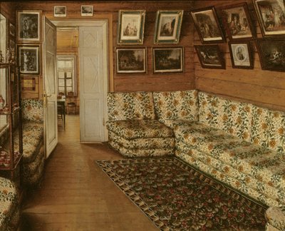 Bir malikanenin resepsiyon odası by Grigori Vasilievich Soroka