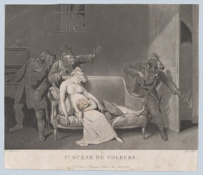 Hırsızların İlk Sahnesi, ca. 1805. by Gror