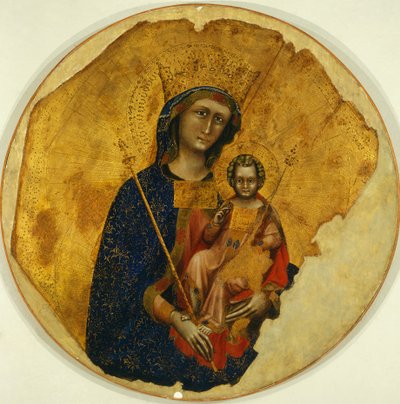Çocuklu Madonna, Ridolfo Guariento veya Guariento di Arpo tarafından (1338'den 1370'e kadar aktif) by Guariento di Arpo