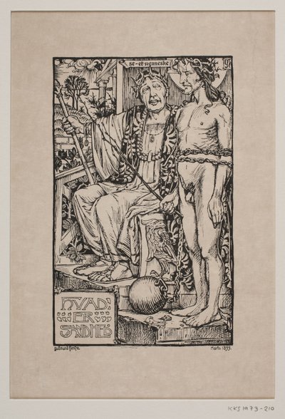 Pilatus için Kristus by Gudmund Hentze
