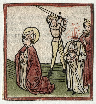 St. Theonestus ve Albanus; veya Aziz Pancrace by Günther Zainer