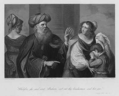 "Bu Bondswoman ve Oğlunu kov", Genesis XXI by Guercino