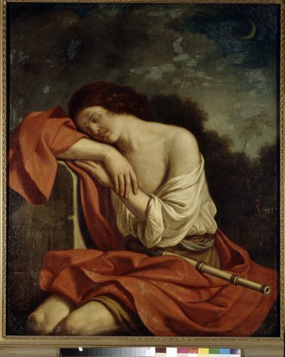 Uyuyan Endymion. Guercino veya Le Guerchin (1591-1666) olarak bilinen Giovanni Francesco Barbieri