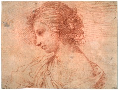 Genç bir kadının göğüs portresi, 17. yüzyıl by Guercino