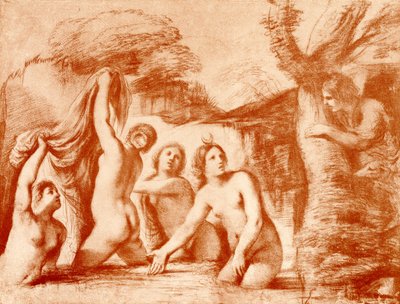Diana ve Aktaeon by Guercino