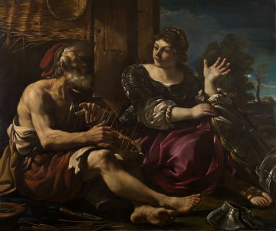 Erminia ve Çoban, 1619-20. by Guercino