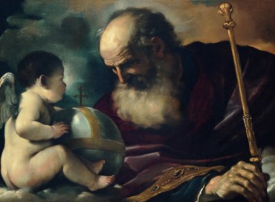 Baba ve Melek Tanrı, 1620 by Guercino