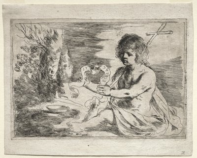 Vaftizci Yahya by Guercino