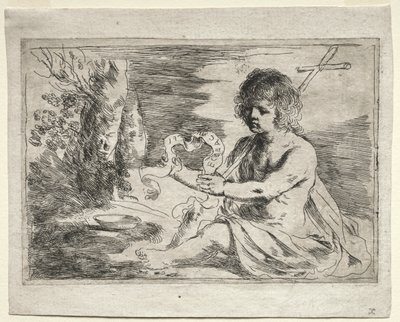 Vaftizci Yahya, 1650'ler. by Guercino