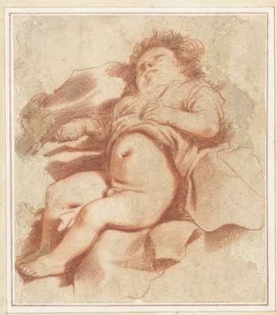 Uyuyan bir çocuğun incelenmesi by Guercino